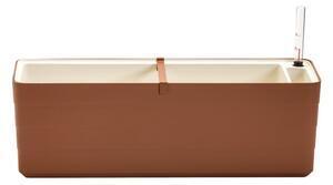 Favi Ghiveci cu sistem de auto-irigare plastia berberis, lungime 59 cm, maro - bej Ofertă