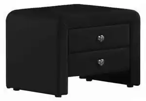Noptieră, piele eco, negru, wilson