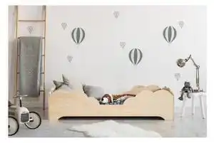 Favi Pat din lemn de pin pentru copii adeko box 10, 80 x 200 cm Ofertă