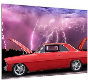 Favi Tablou cu mașina roșie (70x50 cm) Ofertă