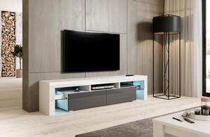 Favi Comoda tv toro 200, alb/grafit, 200x35x45 cm Ofertă