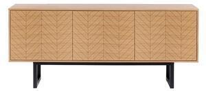Favi Comodă în decor de lemn de stejar woodman camden herringbone, 175 x 75 cm Ofertă