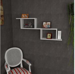 Etajeră de perete selene 45x101,4 cm albă