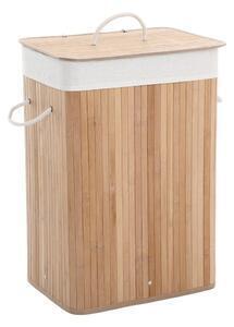 Favi Coș de rufe din bambus și căptușeală de bumbac songmics Ofertă