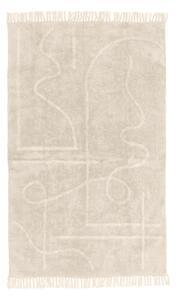 Favi Covor țesut manual din bumbac westwing collection lines, 120 x 180 cm, bej deschis Ofertă