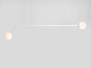 Favi Lustra din metal alb cu 2 becuri pure, 120 cm Ofertă