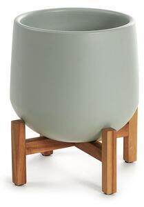 Favi Ghiveci cu suport kave home, înălțime 36 cm, verde Ofertă