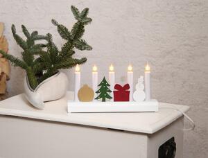 Favi Sfeșnic cu led star trading julia, înălțime 15 cm, alb Ofertă