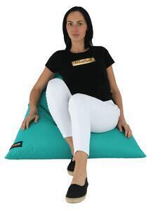 Favi Fotoliu tip sac, material textil turcoaz, vetok Ofertă