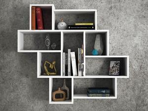 Favi Rafturi parola, din pal melaminat, alb, 115.5x103.5x15 cm Ofertă