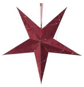 Favi Decorațiune luminoasă pentru crăciun star trading velvet, roșu, ø 60 cm Ofertă