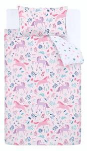 Favi Lenjerie de pat din bumbac pentru copii bianca woodland unicorn, 135 x 200 cm Ofertă
