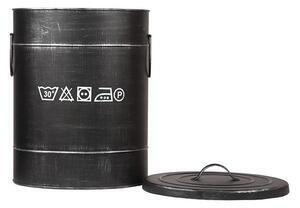 Favi Coș metalic pentru rufe label51, ⌀ 32 cm, negru Ofertă