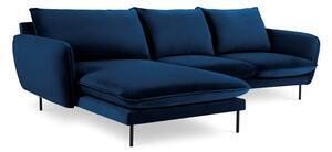 Favi Colțar cu șezlong pe partea stângă cosmopolitan design vienna, albastru Ofertă