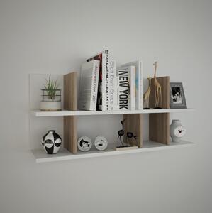 Favi Etajeră de perete semen 40x90 cm albă/maro Ofertă