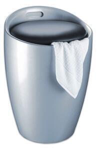 Favi Coș de rufe /taburet wenko candy, 20 l, argintiu Ofertă