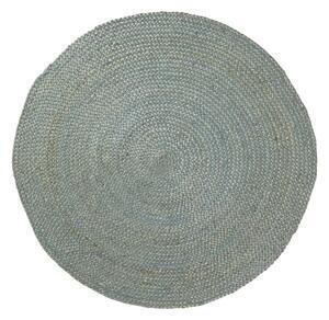 Favi Covor din iută kave home dip, ⌀ 100 cm, albastru Ofertă