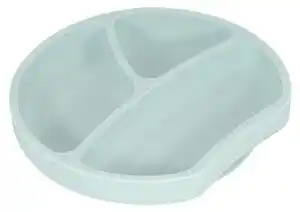 Farfurie pentru copii din silicon kindsgut plate, ø 20 cm, albastru deschis