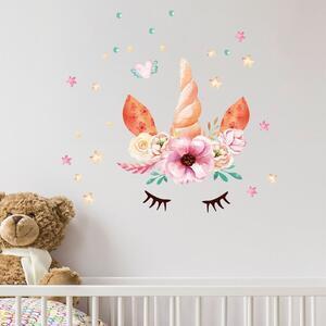 Favi Autocolant de perete ambiance watercolor unicorn Ofertă