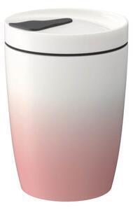Favi Cană termos din porțelan villeroy & boch like to go, 290 ml, roz - alb Ofertă