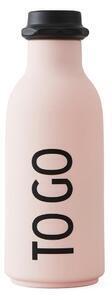 Favi Sticlă pentru apă design letters to go, 500 ml, roz deschis Ofertă