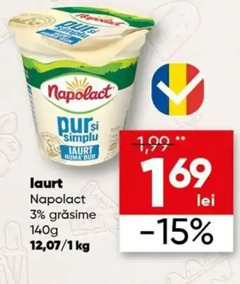 PROFI Napolact Iaurt 3% grăsime 140 g Ofertă