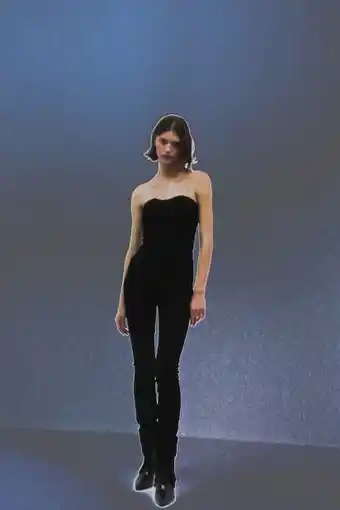Zara Salopetă denim trf Ofertă