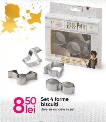 Pepco Set 4 forme biscuiți diverse modele in set Ofertă