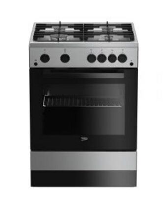 Aragaz pe gaz beko fsgt62130dxo, rotisor, grill, 4 arzatoare