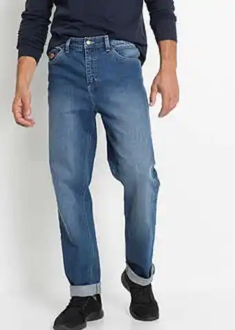 Jeanși stretch classic, bumbac reciclat