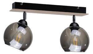 Favi Spot uno wood 2xe27/60w/230v negru/maro Ofertă