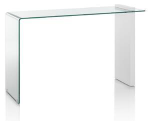 Favi Consola yui, mdf sticla, alb, 120x40x75 cm Ofertă