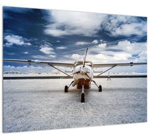 Tablou cu aeroplan cu motor (70x50 cm)