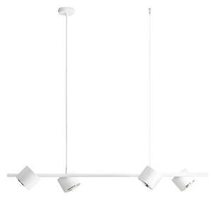 Favi Lustra din metal alb cu 4 becuri bot, 100 cm Ofertă