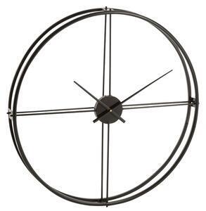 Favi Ceas round, metal, negru, 80x80x9 cm Ofertă