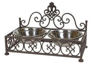 Favi Recipient dublu pentru mâncare câini antic line vintage Ofertă