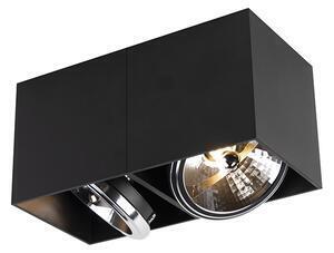 Favi Spot de design dreptunghiular cu 2 lumini negru incl. 2 x g9 - cutie Ofertă