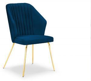 Favi Scaun cobra cu tapiterie din catifea, albastru royal Ofertă
