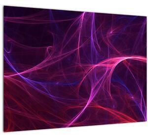 Tabloul abstract cu linii curbe (70x50 cm)