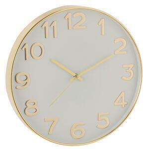 Favi Ceas arabic, plastic, alb auriu, 39x39x4 cm Ofertă