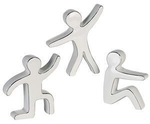 Favi Set 3 figurine workout, ceramica, alb argintiu, 4x14x19 cm Ofertă