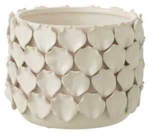 Favi Ghiveci celine, ceramica, alb, 18.5x18.5x14.5 cm Ofertă