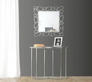 Favi Oglinda chain, fier mdf oglinda, argintiu, 84x84x2 cm Ofertă