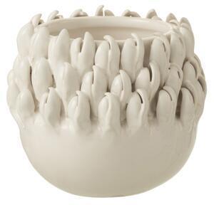 Favi Ghiveci ibiza, ceramica, alb, 13.5x13.5x12.5 cm Ofertă