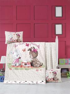 Favi Set lenjerie de pat pentru copii cookie time, turcoaz, bumbac ranforce Ofertă