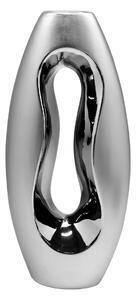 Favi Vaza mattello, ceramica, argintiu, 16x8x38 cm Ofertă