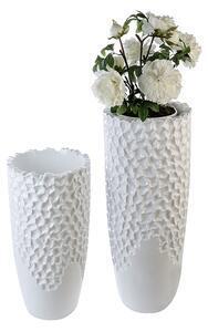 Favi Ghiveci carve, rasina fibra de sticla, alb, 70x34 cm Ofertă