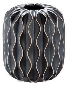 Favi Vaza flutto, ceramica, negru, 11.5x13.5x11.5 cm Ofertă