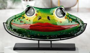 Favi Vaza frog, sticla, multicolor, 50x21x5 cm Ofertă