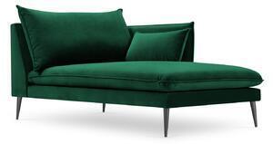 Favi Otoman agate, cotiera pe partea dreapta cu picioare din metal negru, verde Ofertă